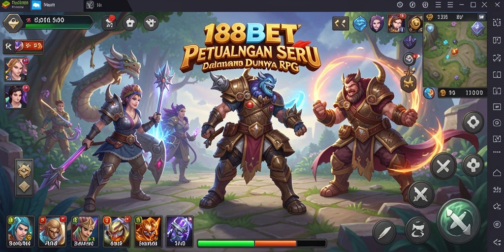 Tangkapan layar gameplay menampilkan karakter dalam pertempuran RPG yang dinamis.