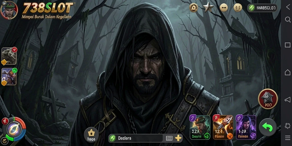Gameplay tegang dan atmosfer horor yang mencekam dalam 738SLOT.