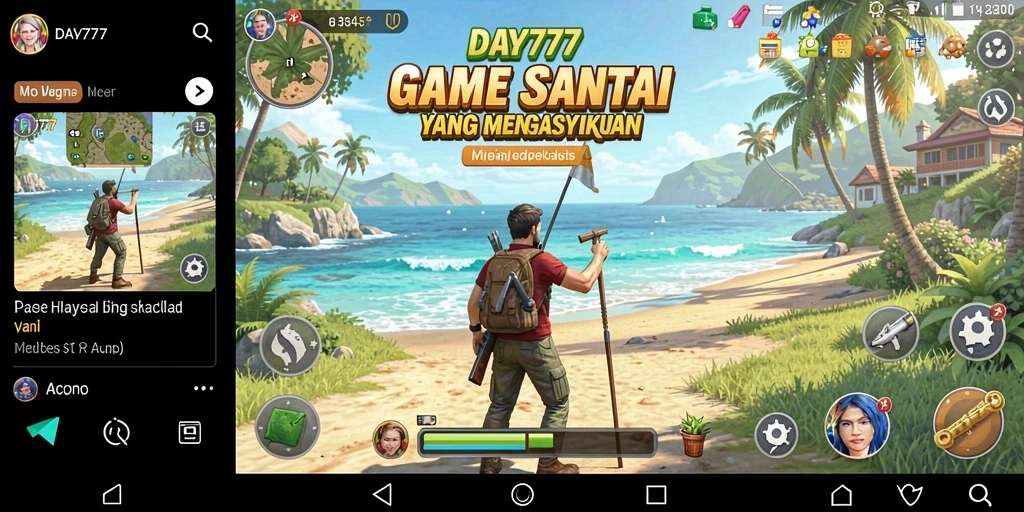 Tampilan gameplay DAY777 yang menyenangkan dan penuh warna.