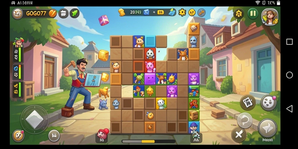 Gambar screenshot GOGO77 yang menunjukkan gameplay seru dalam permainan Puzzle.