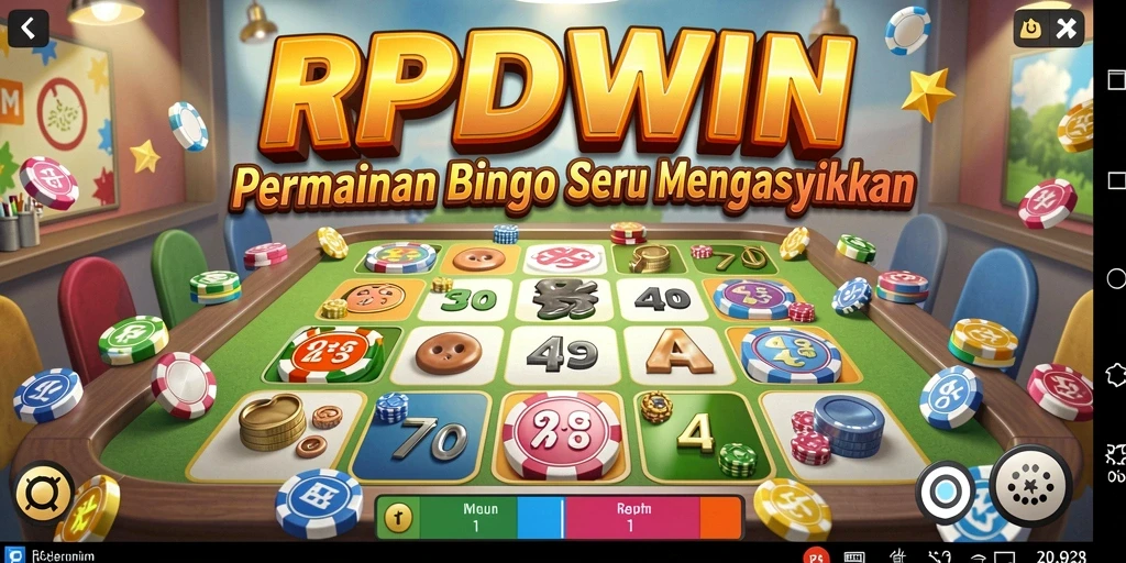 Screenshot RPIDWIN menampilkan momen seru saat bermain Bingo.