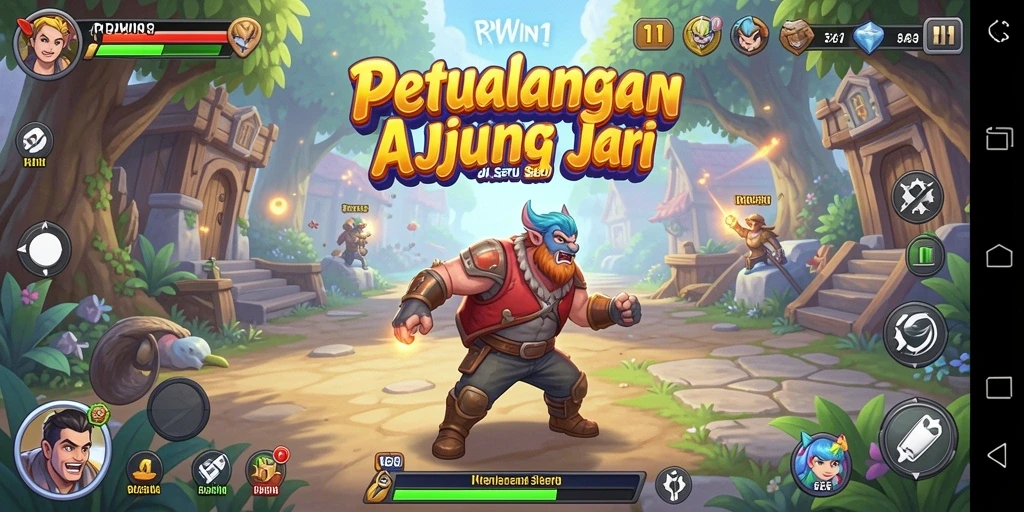 Tampilan gameplay intens dan seru dari RPWIN1.