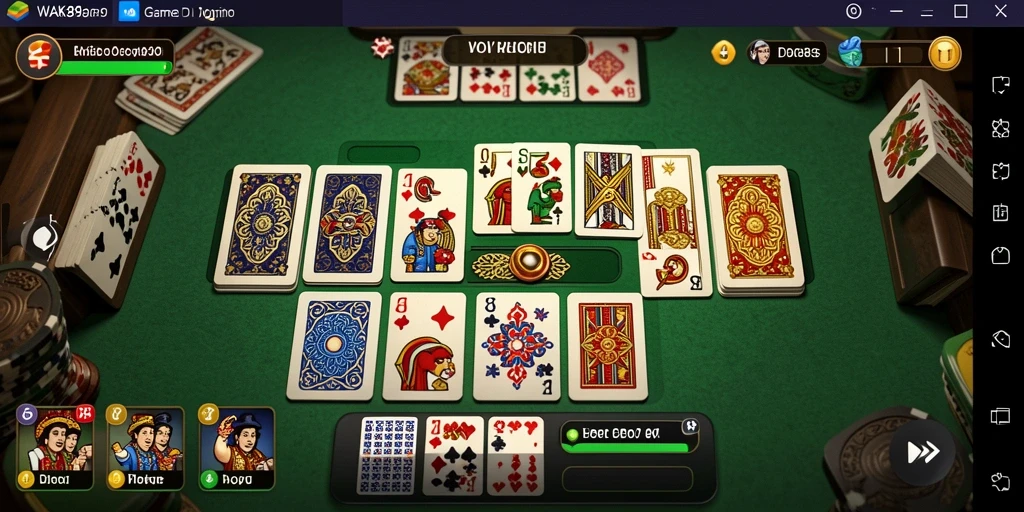 Tampilan menarik gameplay WAK89 dalam permainan domino.