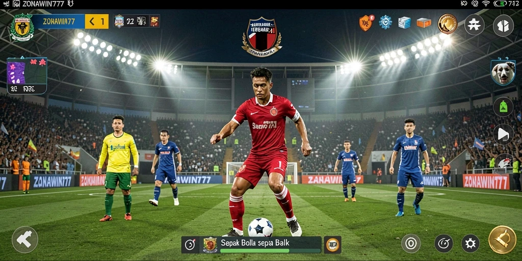 Tampilan gameplay ZONAWIN777 yang menegangkan di lapangan.